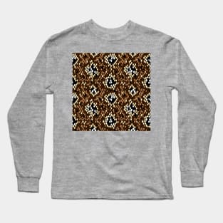 Snakeskin Pattern (Brown) Long Sleeve T-Shirt